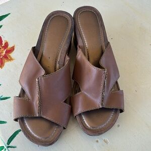 Brown Platform Sandals 9W